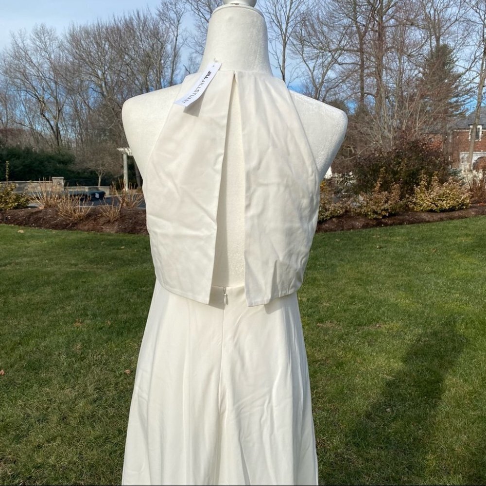 NWT Anthropologie BHLDN Jill Stuart Iva Crepe Maxi Dress Wedding Bridal Size 2 - Picture 8 of 17